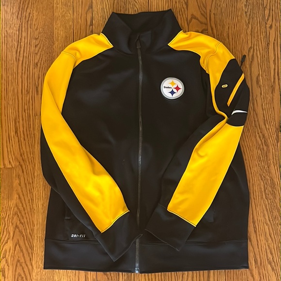 Nike Other - Nike Dri Fit On Field Pittsburgh Steelers Sideline Jacket in Black / Yellow L